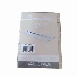Swingline Chisel Point Full Strip 5 Box Lot 25,000 Standard Staples New Sealed